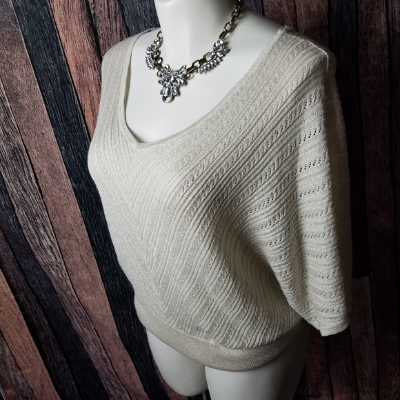 Lane Bryant Womens Plus Size 14/16 Beige Pullover - Picture 6 of 8